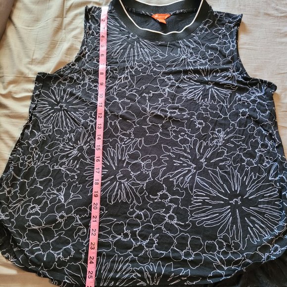 2X Joe Fresh Sleeveless Floral High Neck Top - Picture 8 of 8
